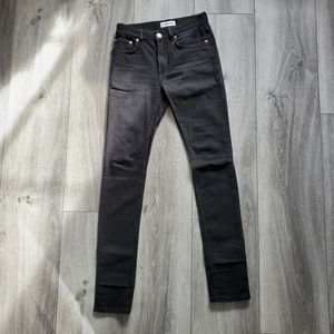 Balenciaga Black Denim Slim Straight Jeans Size 26